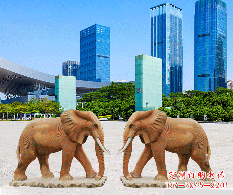 信阳雕刻石雕大象的