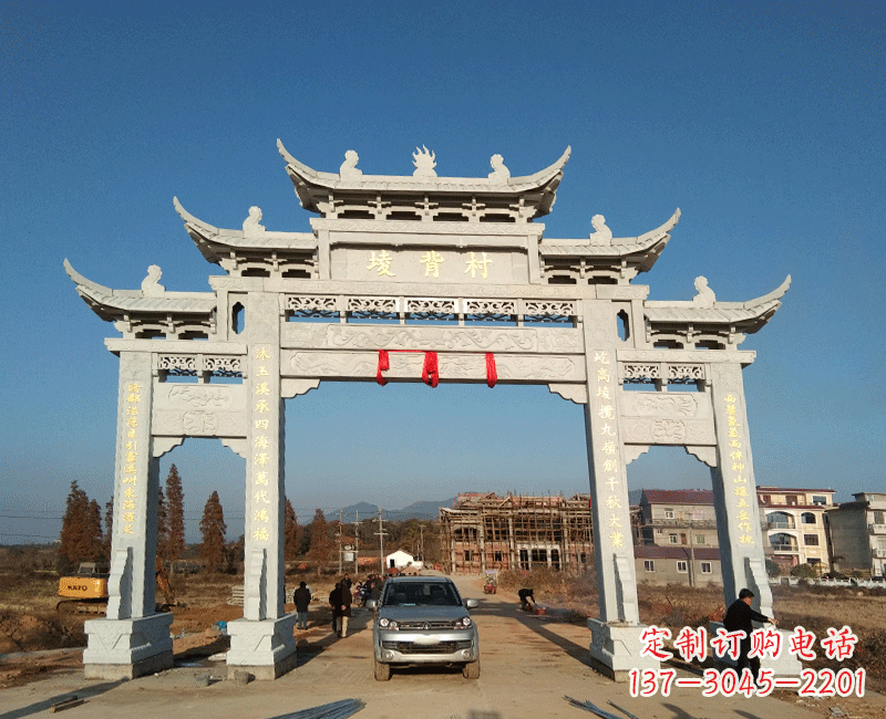 信阳全国著名景点石雕牌坊