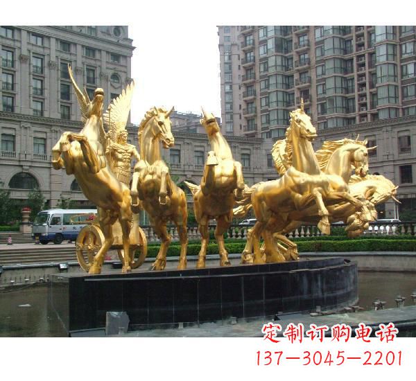 信阳阿波罗战车喷泉铜雕