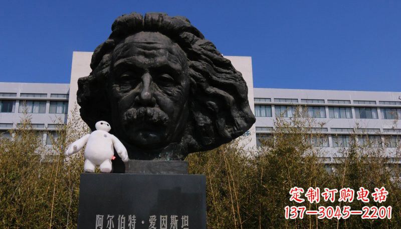 信阳爱因斯坦头像铜雕222