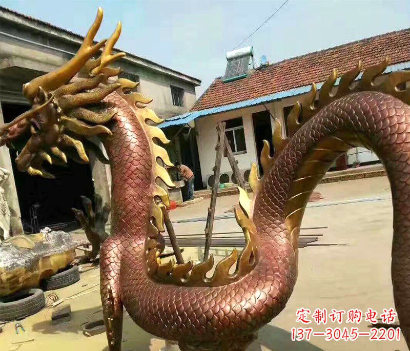 信阳古典精致巨龙铜雕