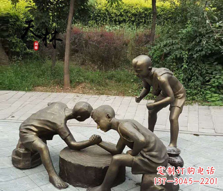 信阳儿童公园铜雕