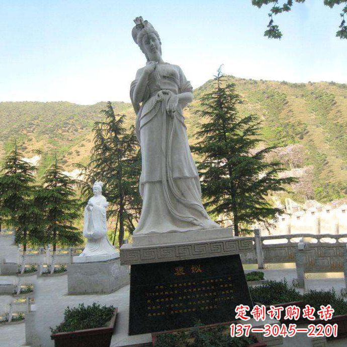信阳褒姒雕像-中国古代知名美女“烽火戏诸侯”相关人物雕塑
