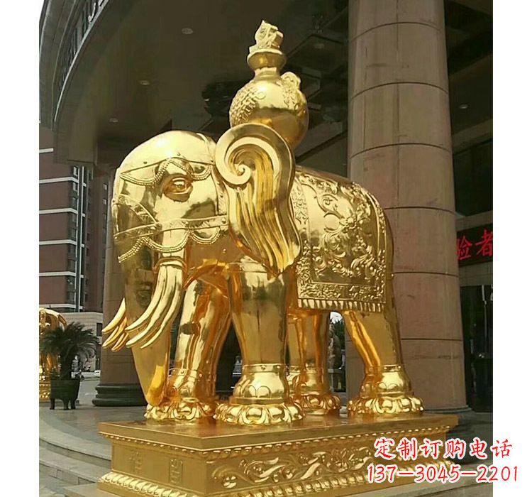 信阳宝瓶大象铜雕