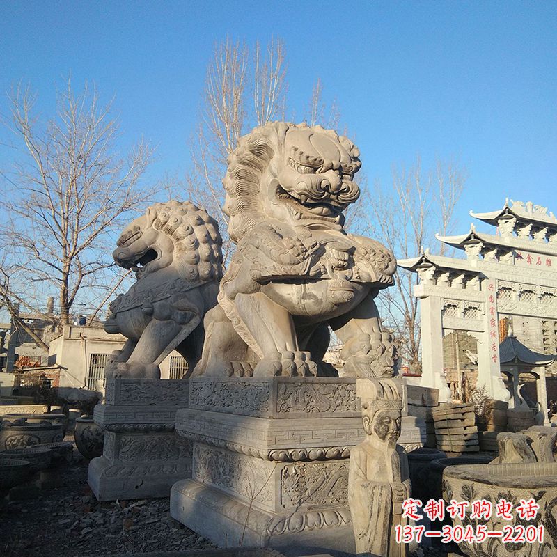 信阳新室内装饰狮子雕塑