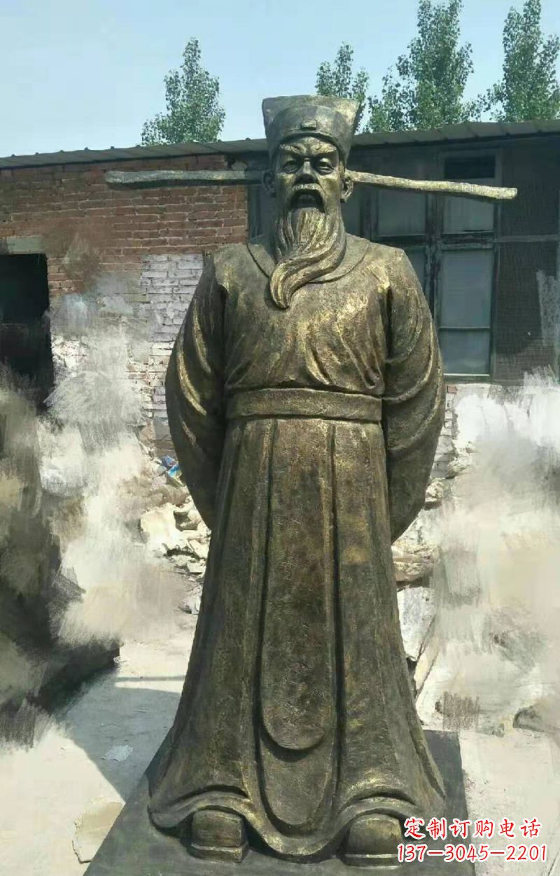 信阳包拯铜雕传承北宋历史精髓