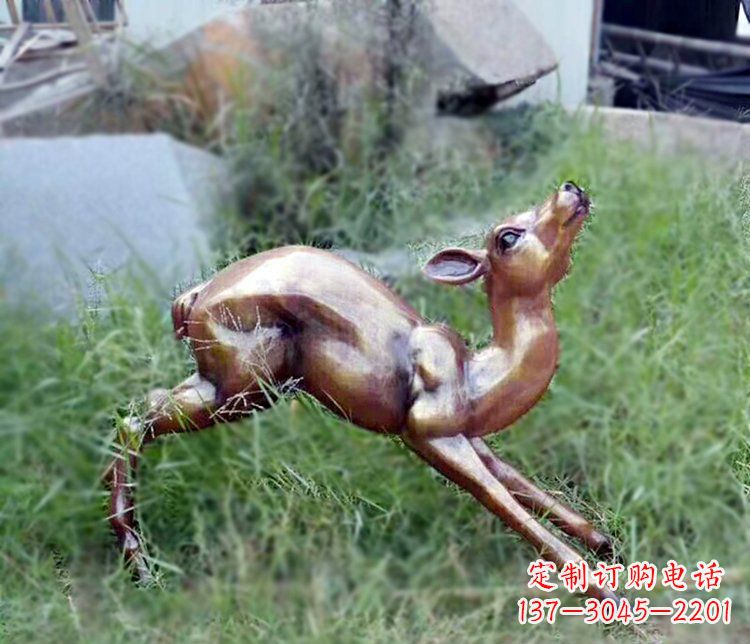 信阳精美玻璃钢仿铜动物摆件
