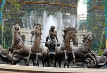 信阳阿波罗战车水景喷泉装饰景观雕塑