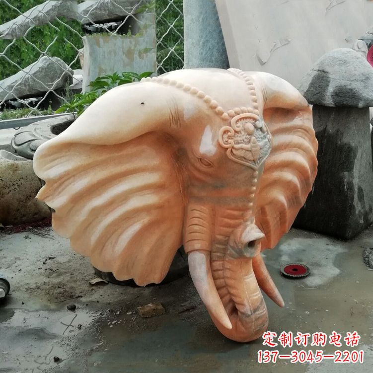 信阳精美大象头雕塑
