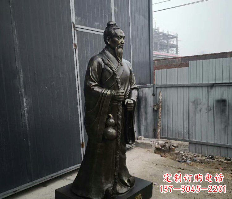 信阳扁鹊人物古代名医铜雕摆件