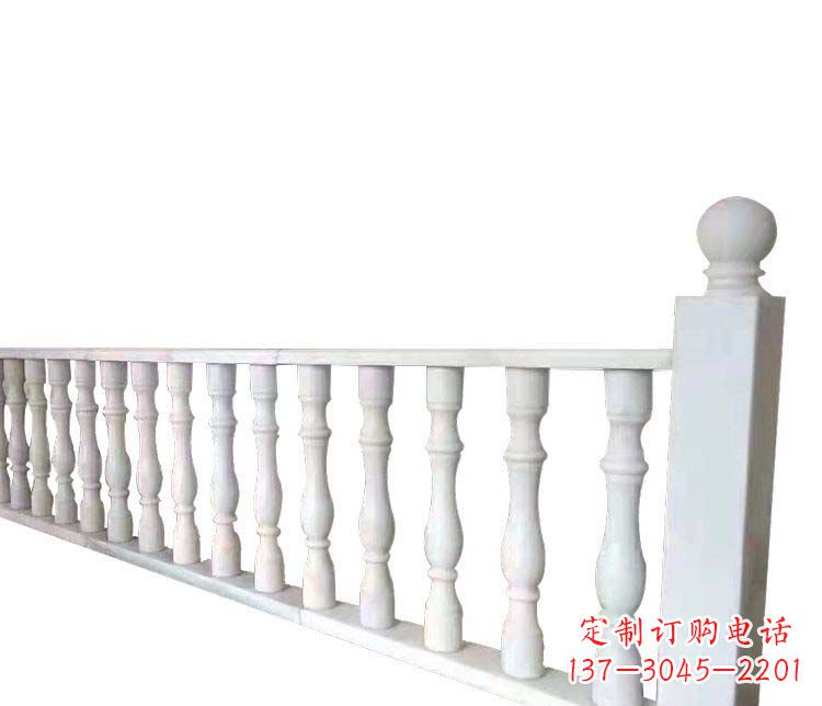 信阳别墅汉白玉栏杆景观石雕