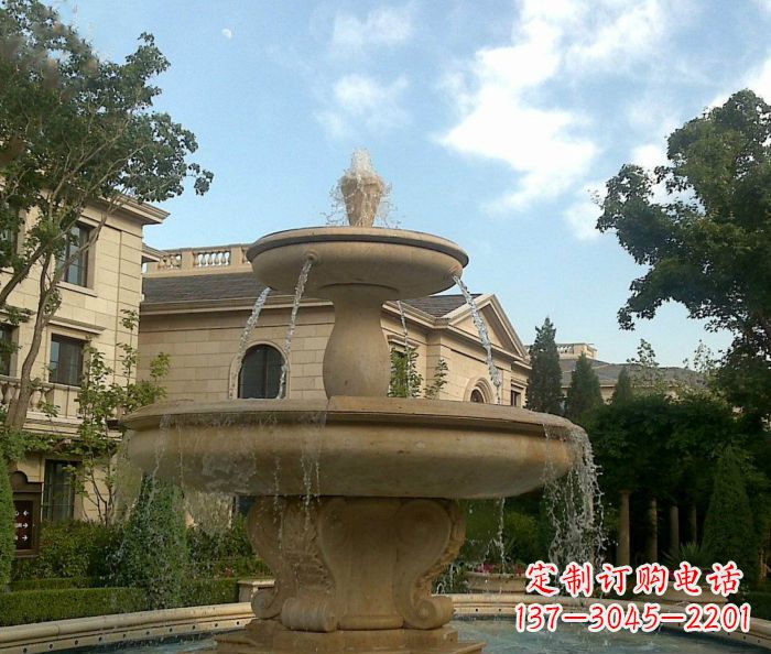 信阳别墅景观大理石喷泉雕塑