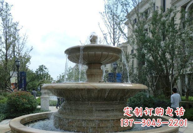 信阳别墅景观大型喷泉石雕 (3)
