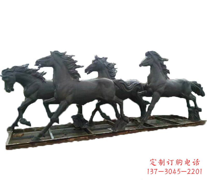 信阳别墅景观动物马铜雕塑 (2)