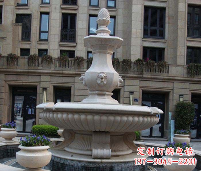 信阳别墅景观欧式喷泉石雕_2