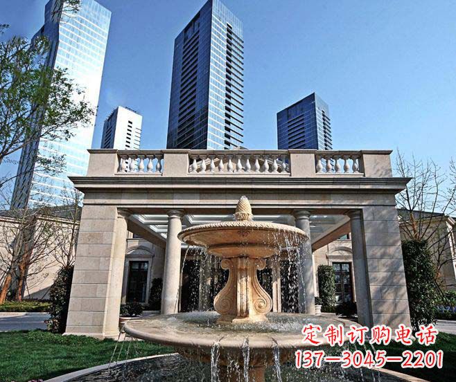 信阳喷泉石雕让你的别墅景观更加完美