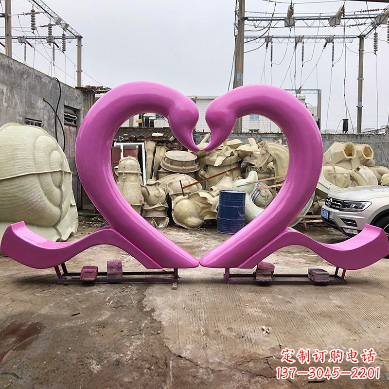 信阳玻璃钢天鹅雕塑