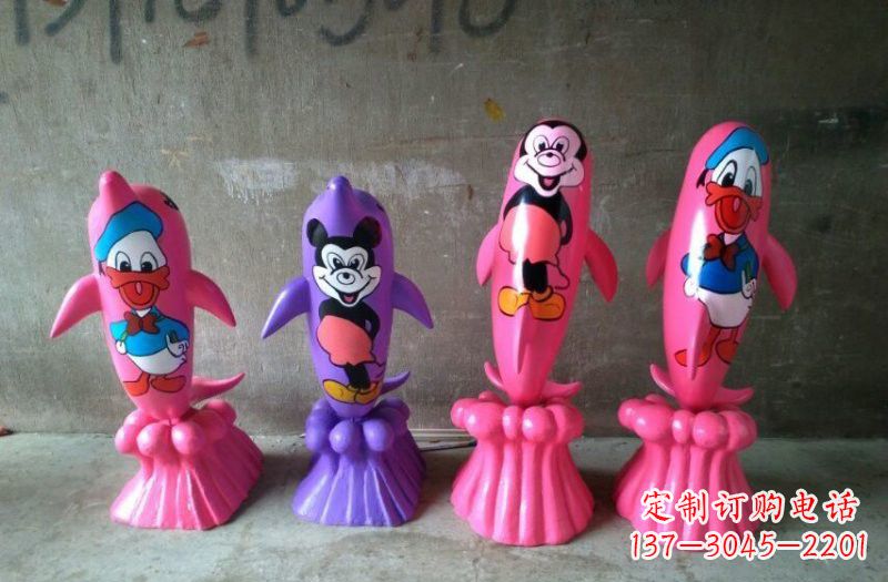 信阳玻璃钢海豚雕塑把海洋之美带到你家