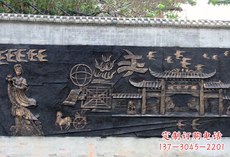 信阳玻璃钢仿铜牡丹雕塑