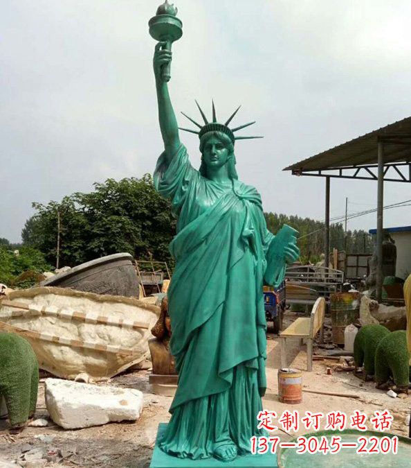 信阳玻璃钢仿青铜自由女神像的雕塑
