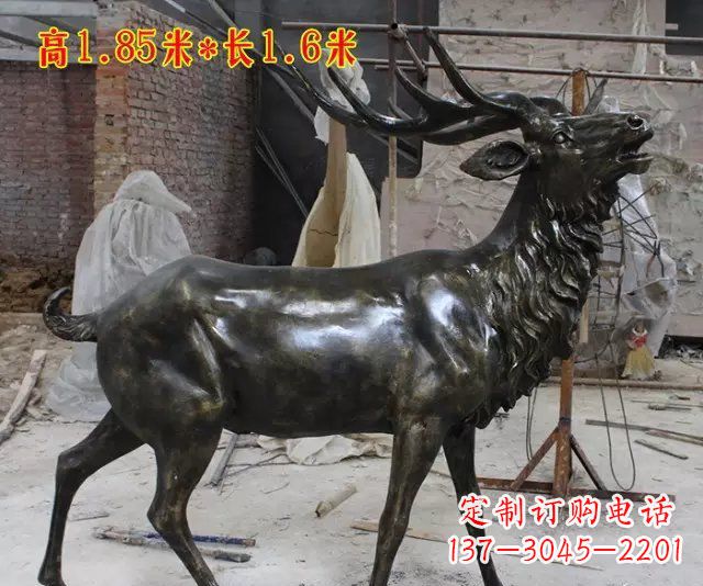 信阳玻璃钢仿铜动物雕塑精美绝伦