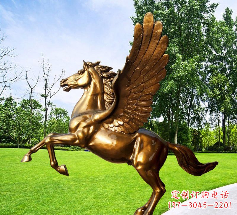 信阳玻璃钢仿铜动物马雕塑精美的艺术品