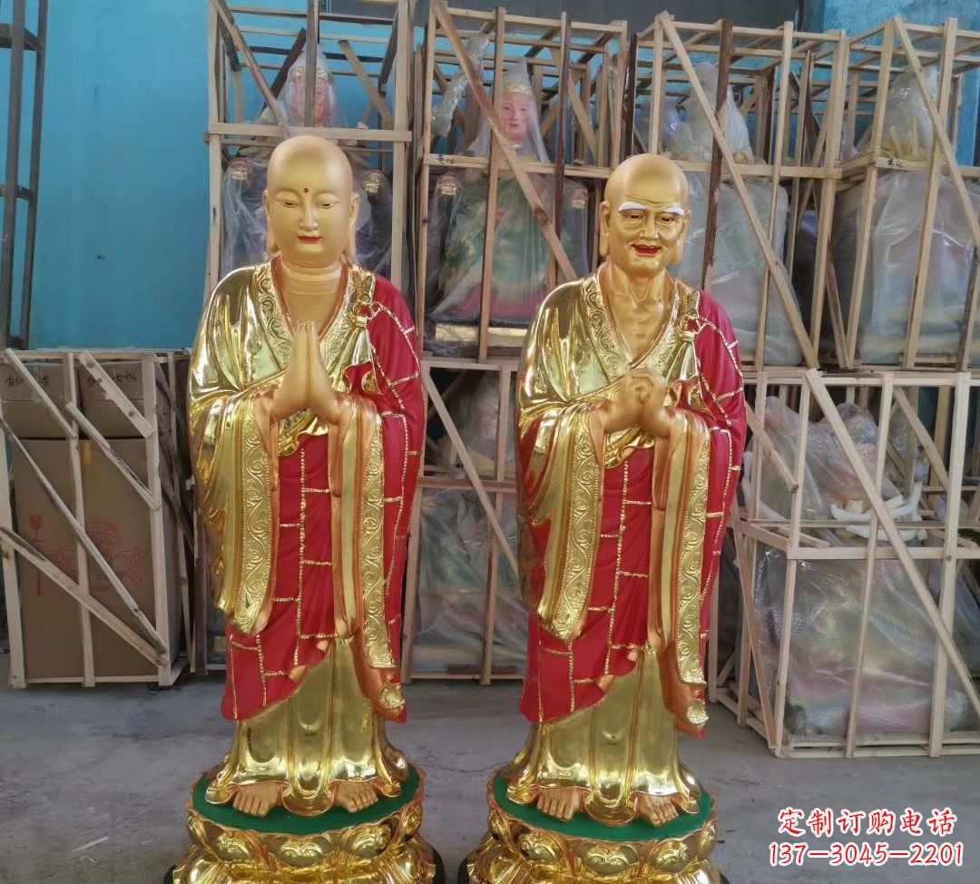 信阳玻璃钢仿铜佛像雕塑给寺庙景观增添神秘韵味