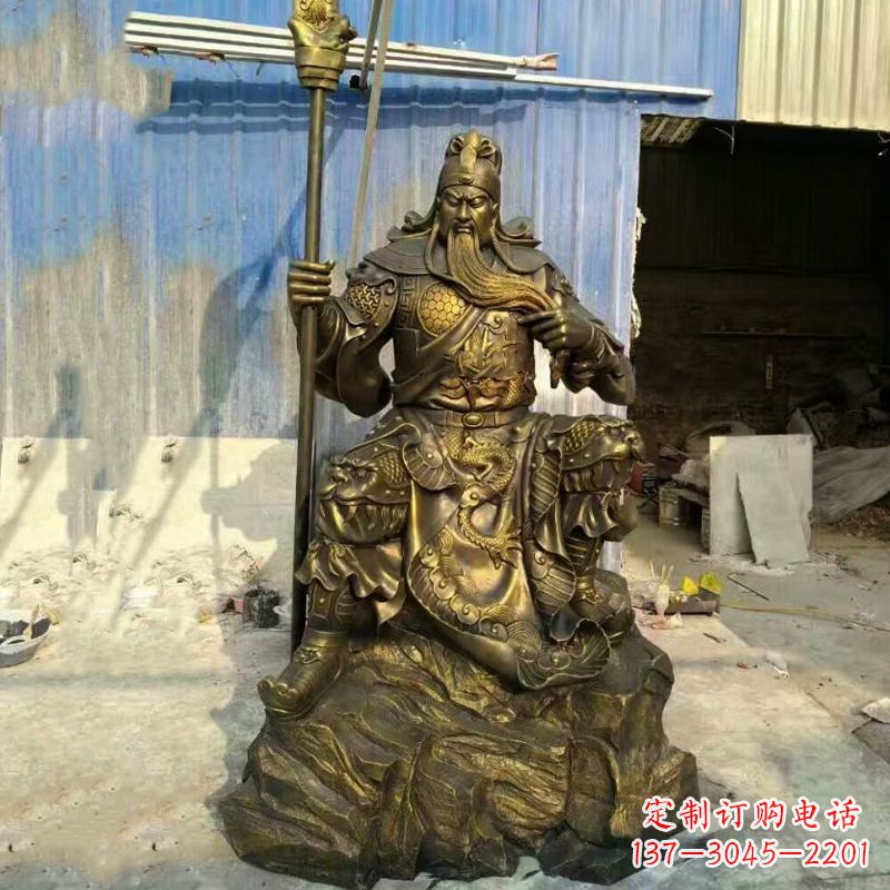 信阳玻璃钢制作的关羽雕塑
