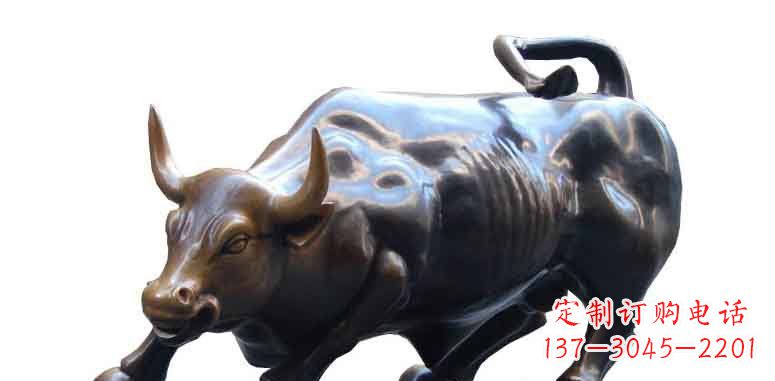 信阳玻璃钢仿铜牛公园动物雕塑雕刻艺术的精美绝伦