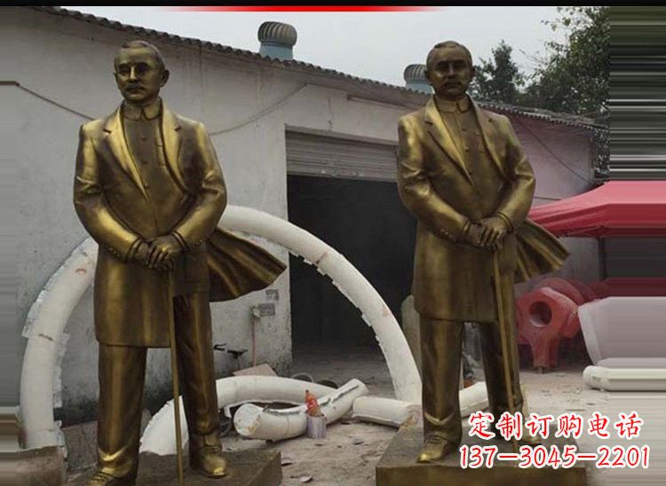 信阳玻璃钢仿铜孙中山雕塑