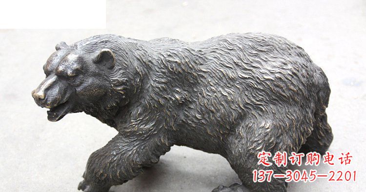 信阳以玻璃钢制作的北极熊雕塑