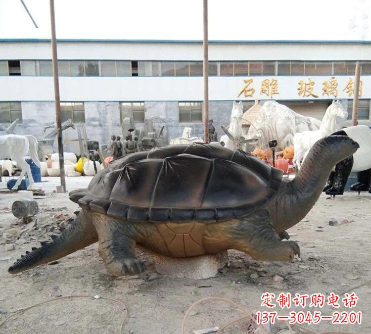 信阳玻璃钢乌龟雕塑——精致美丽的艺术品