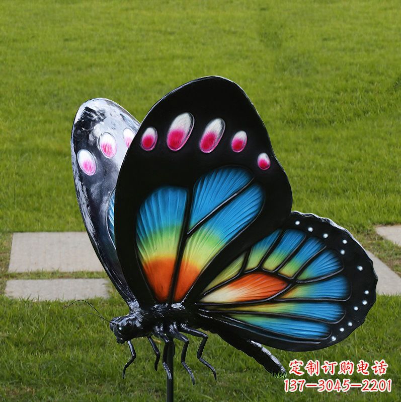 信阳玻璃钢制作的蝴蝶雕塑