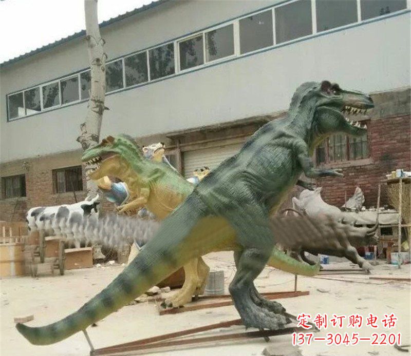 信阳玻璃钢制作的恐龙雕塑