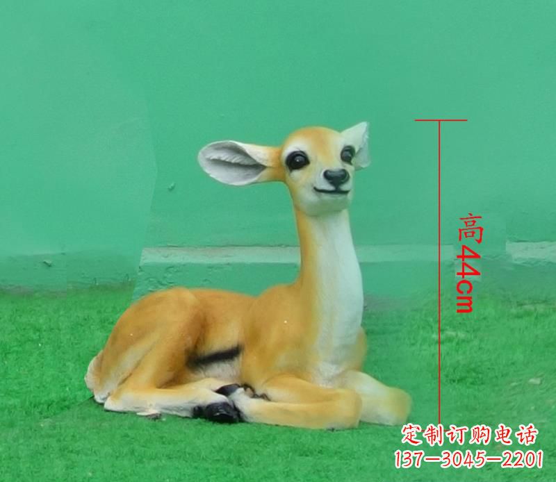 信阳玻璃钢制作的羚羊雕塑