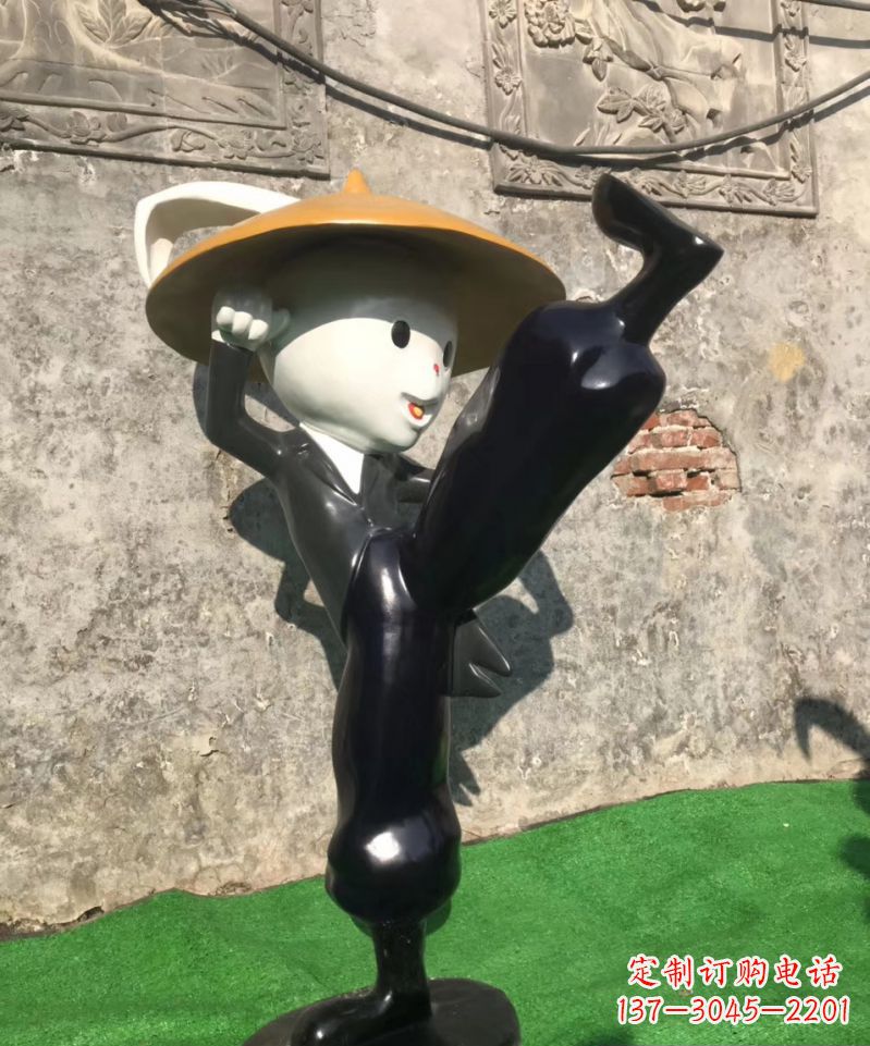 信阳玻璃钢兔子雕塑精美绝伦
