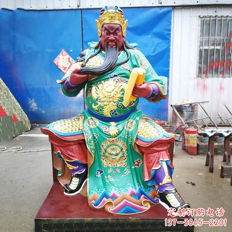 信阳关圣雕塑玻璃钢彩绘之美
