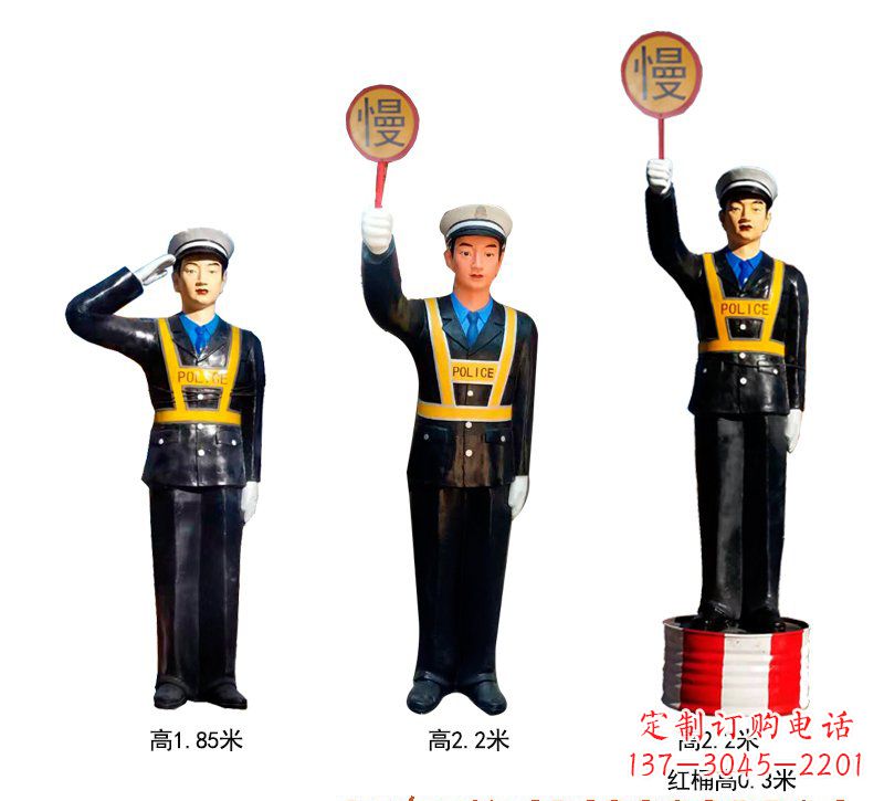 信阳玻璃钢警察雕塑象征警察的英勇