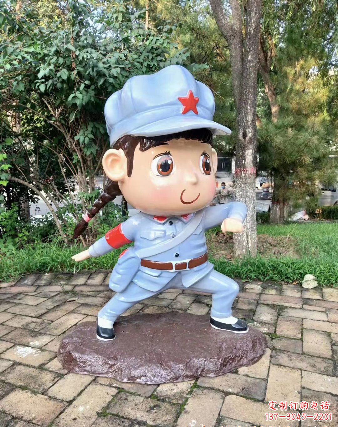 信阳红军雕塑永记革命英雄