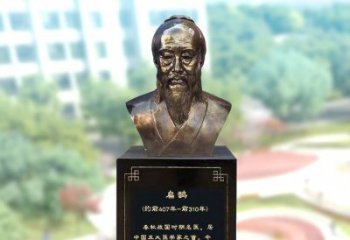 信阳玻璃钢扁鹊著名医生半身像雕塑