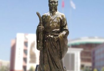 信阳玻璃钢仿铜扁鹊雕塑