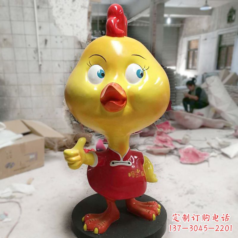信阳“玻璃钢制造的精美鸡雕塑”