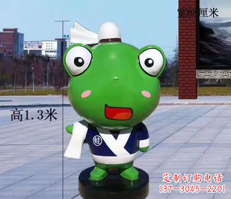 信阳玻璃钢卡通小青蛙——景观雕塑的新灵感