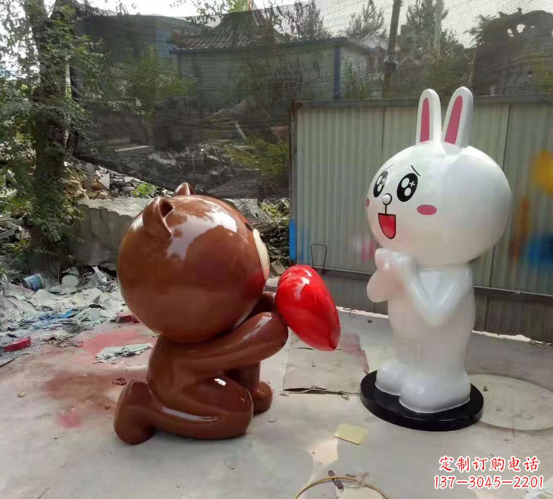 信阳玻璃钢卡通熊猫雕塑精美的动物雕塑