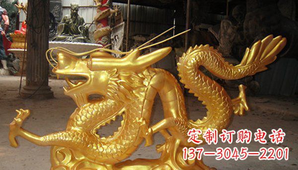 信阳玻璃钢龙仿铜动物雕塑艺术与美的完美结合