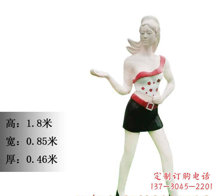 信阳玻璃钢美女雕塑精致细腻的艺术精品
