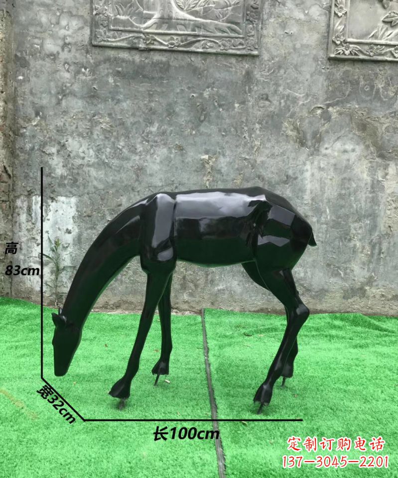 信阳玻璃钢制作的鹿雕塑