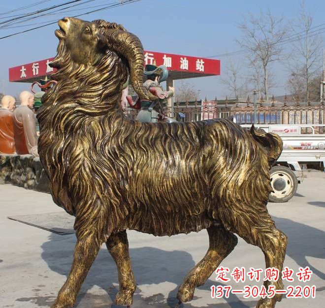 信阳玻璃钢山羊雕塑——让艺术之美绽放