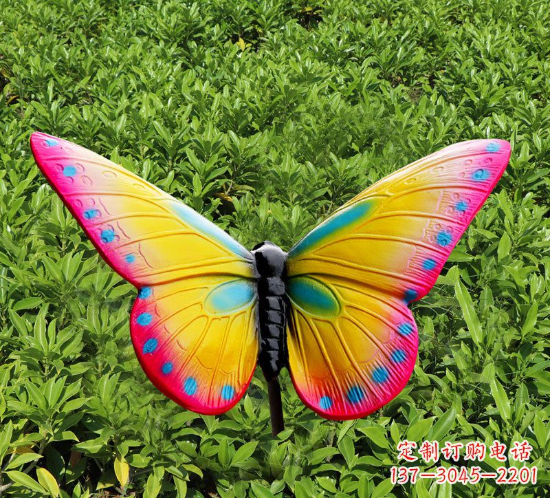 信阳玻璃钢树脂仿真蝴蝶雕塑