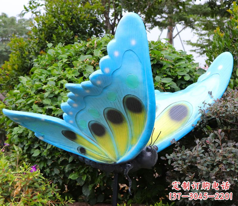 信阳玻璃钢树脂仿真蝴蝶雕塑